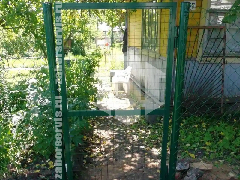 Забор из сетки рабицы с проволокой 80 метров