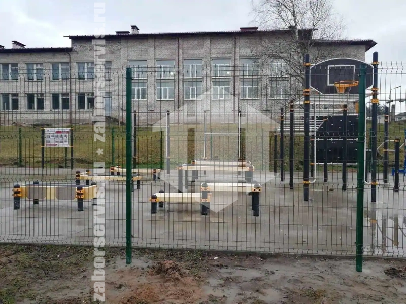 Забор из сварной сетки 55 метров