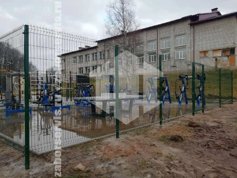 Забор из сварной сетки 55 метров