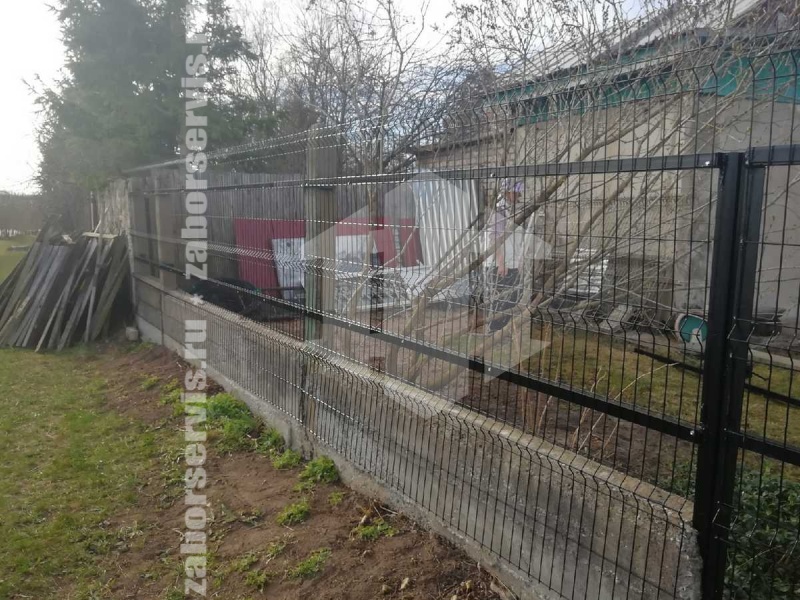 3D забор на ленточном фундаменте 60 метров