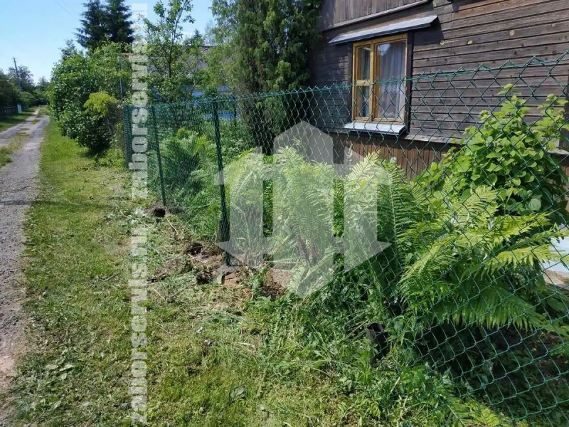 Заборы из сетки рабицы с бетонированием столбов 55 метров