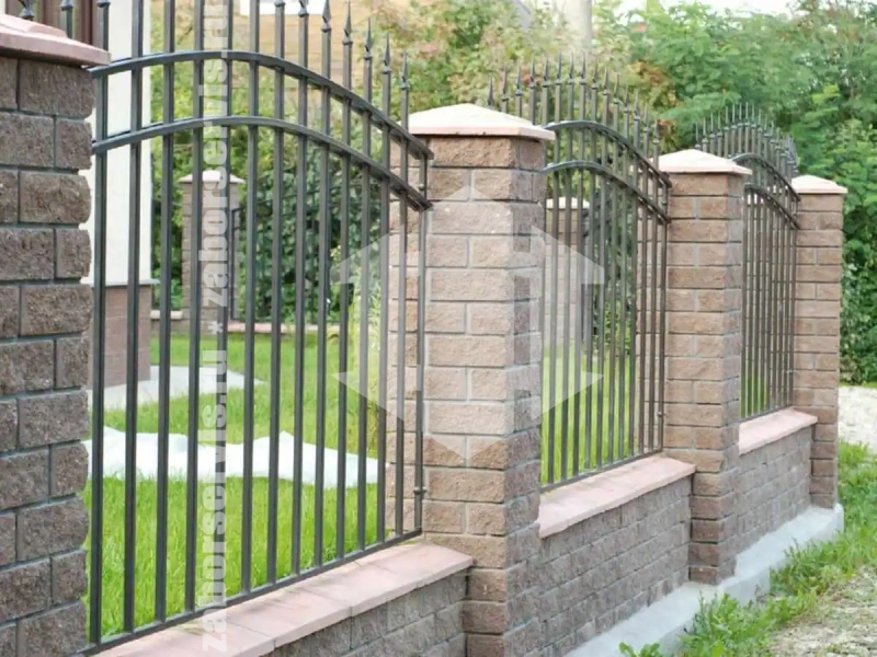 Металлический секционный сварной забор 80 метров