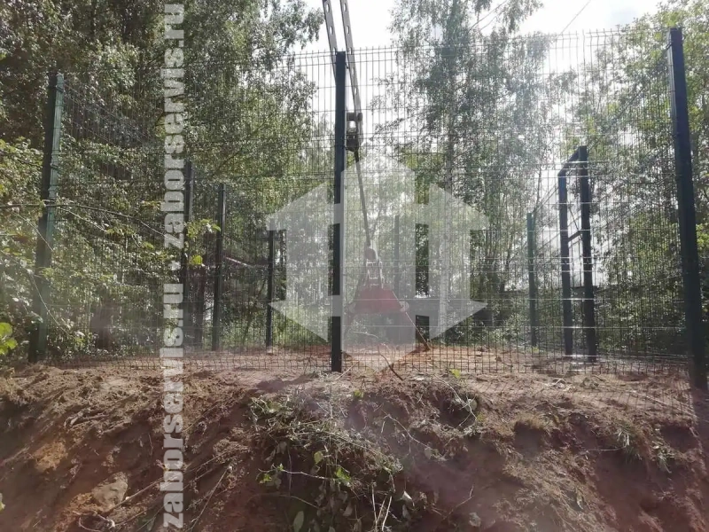 Забор из сварной сетки 15 метров