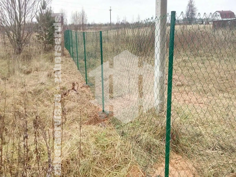 Забор из сетки рабицы с проволокой 129 метров