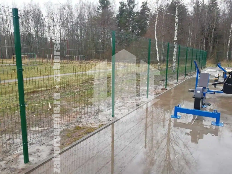 Забор из сварной сетки 55 метров